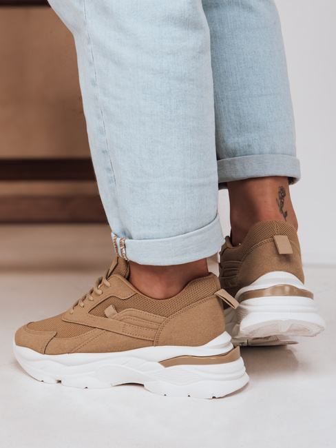 Sneakersy damskie na platformie SPORTLITE khaki Dstreet ZY0585