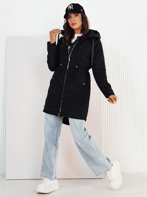 Kurtka przejściowa damska parka GROLIN czarna Dstreet TY4172