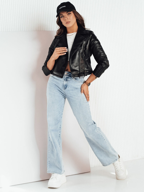 Kurtka skórzana damska ramoneska NEGRA czarna Dstreet TY4163