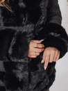 Kurtka damska zimowa CITYGLANCE z futerkiem czarna Dstreet TY5045