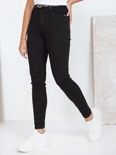 Jeansy damskie skinny czarne Dstreet UY2756