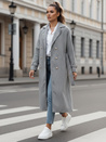Płaszcz damski oversize CAMELLYN długi szary Dstreet NY0742