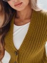 Sweter damski NUTI musztardowy Dstreet MY1673