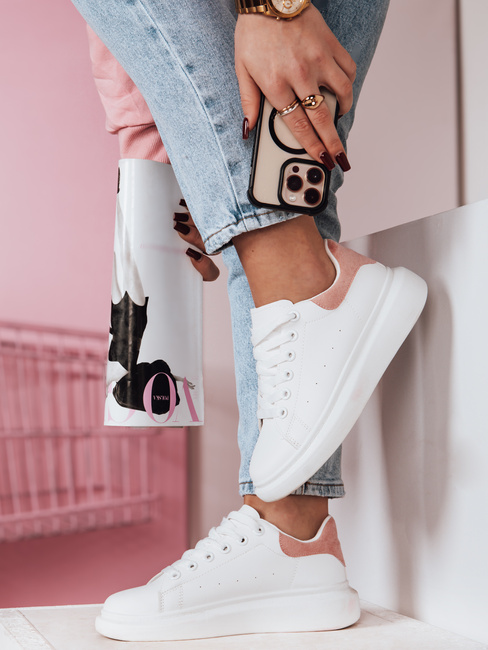 Sportowe sneakersy damskie DOMINI  różowe Dstreet ZY0665