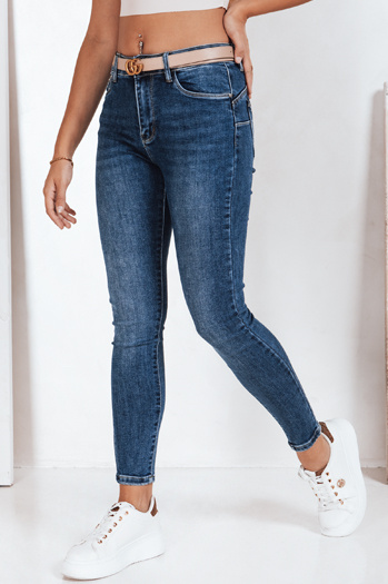 Spodnie damskie jeansowe SLIMZOME niebieskie Dstreet UY2196