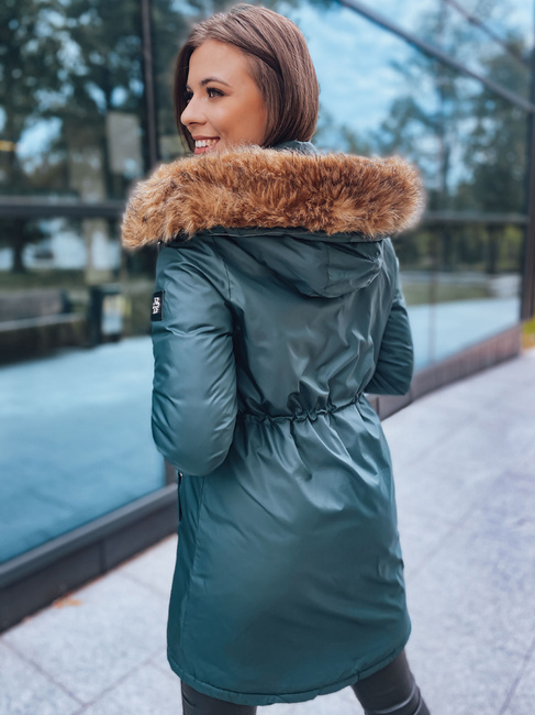 Kurtka zimowa damska parka SANAH ciemnozielona Dstreet TY2889