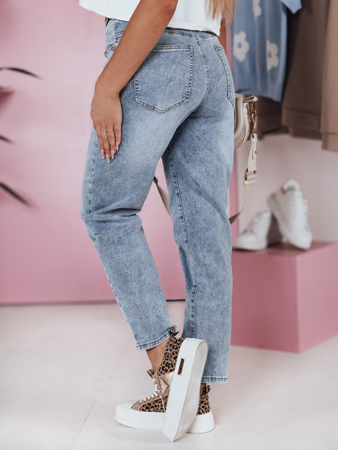 Spodnie damskie jeansowe mom fit z paskiem CASUALJIN Dstreet UY2351