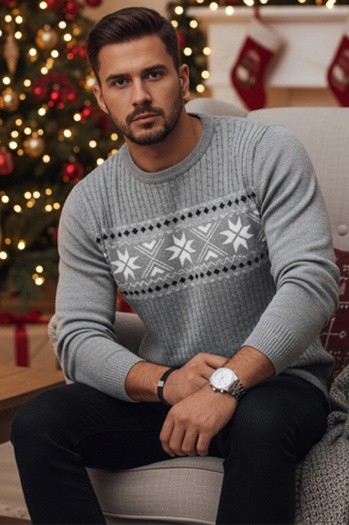 Sweter męski szary Dstreet WX2278z