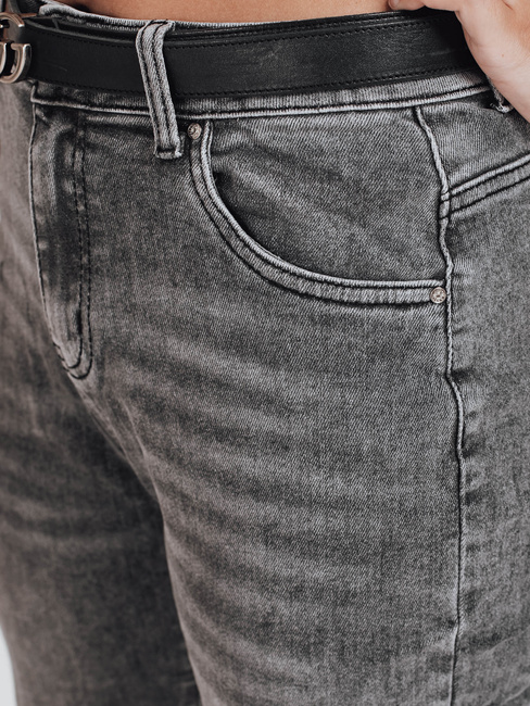 Jeansy damskie mom fit szare Dstreet UY2751