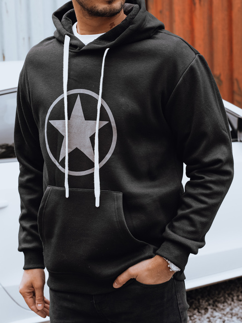 Bluza męska czarna Dstreet BX5932