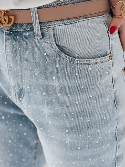 Spodnie damskie jeansowe JEWELSTAR niebieskie Dstreet UY2444