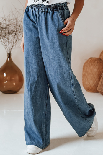 Spodnie damskie jeansowe DENIMJOY granatowe Dstreet UY2718