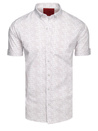 Koszula męska z krótkim rękawem biała Dstreet KX1078