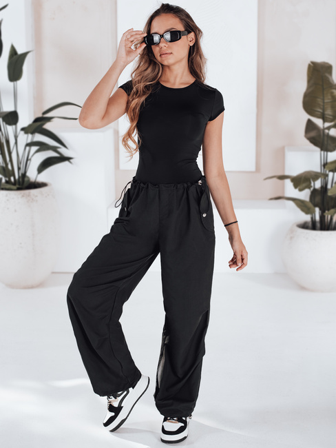 Spodnie damskie spadochronowe DENWER czarny Dstreet UY1666