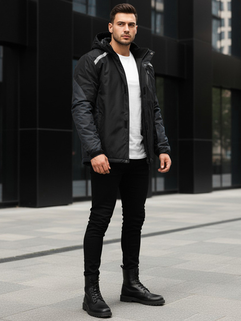 Kurtka męska narciarska czarna Dstreet TX5127