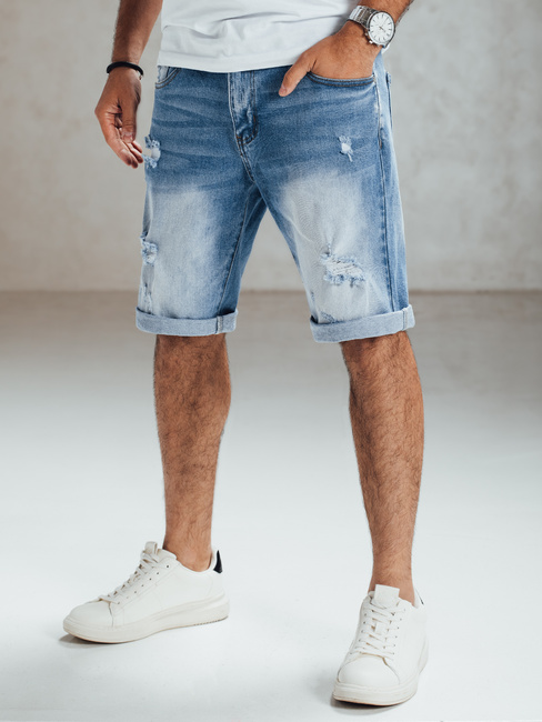 Spodenki męskie jeansowe niebieskie Dstreet SX2560