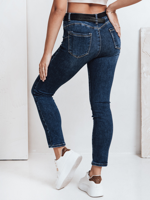 Spodnie damskie jeansowe BEVINO ciemnoniebieskie Dstreet UY2200