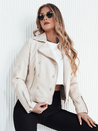 Kurtka skórzana damska ramoneska TRUCCO beżowa Dstreet TY4179