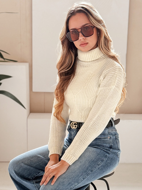 Sweter damski TRIXA ecru Dstreet MY1213