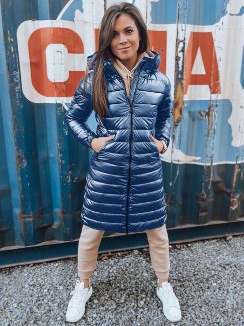 Kurtka zimowa damska pikowana LESSI niebieska Dstreet TY5517