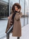 Kurtka zimowa damska parka LUSTER brązowa Dstreet TY3956