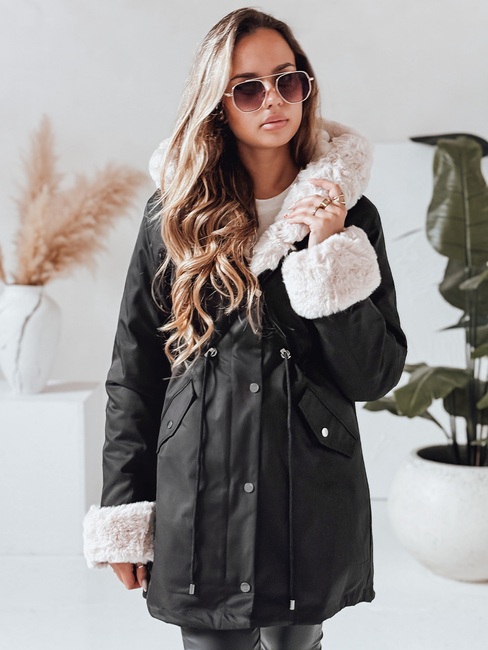 Kurtka zimowa damska parka ARCTIC czarna Dstreet TY3985
