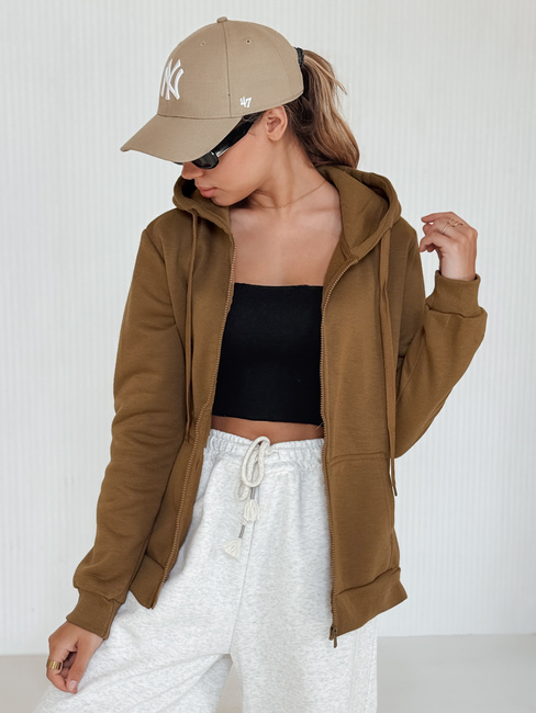Bluza damska VICTORIA brązowa BY1392