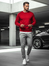 Bluza męska gładka czerwona Dstreet BX3867