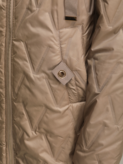 Kurtka damska pikowana przejściowa kamelowa Dstreet TY5563