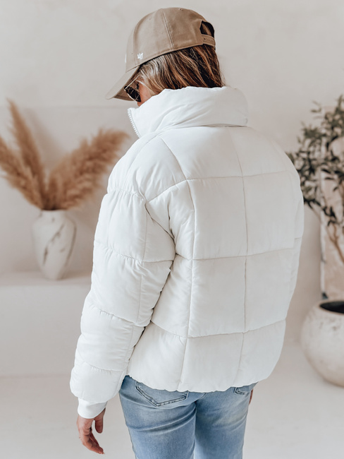 Kurtka damska zimowa krótka pikowana VIBEGIRL biała Dstreet TY4947