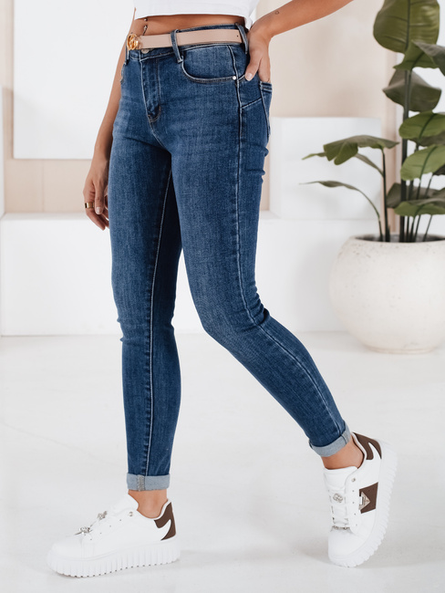 Spodnie damskie jeansowe DIVETTI ciemnoniebieskie Dstreet UY2252