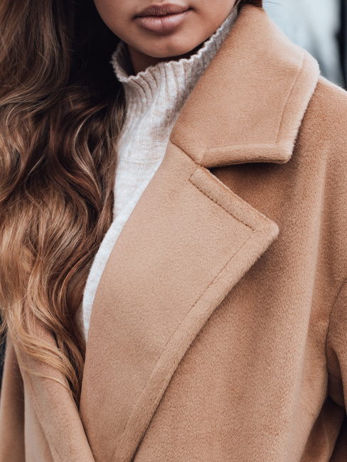 Płaszcz damski przejściowy oversize brązowy Dstreet NY0767