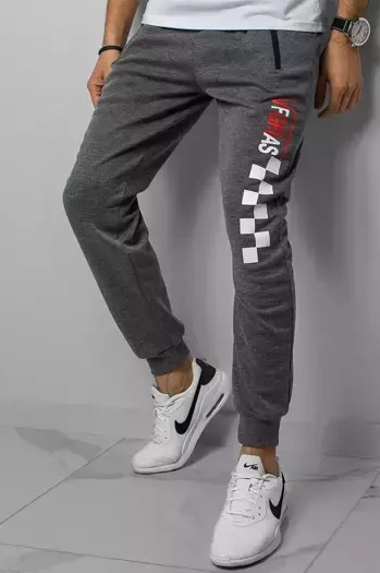 Spodnie męskie dresowe szare Dstreet UX3041