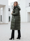 Kurtka damska przejściowa ORVITA pikowana z kapturem zielona Dstreet TY5025