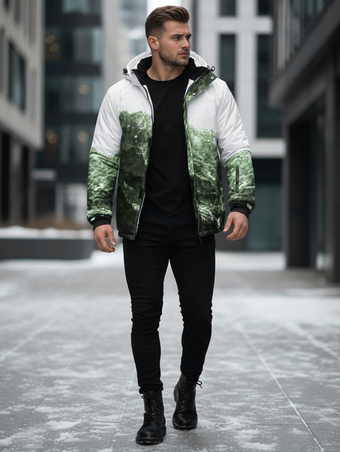 Kurtka męska zimowa narciarską zielona Dstreet TX5126