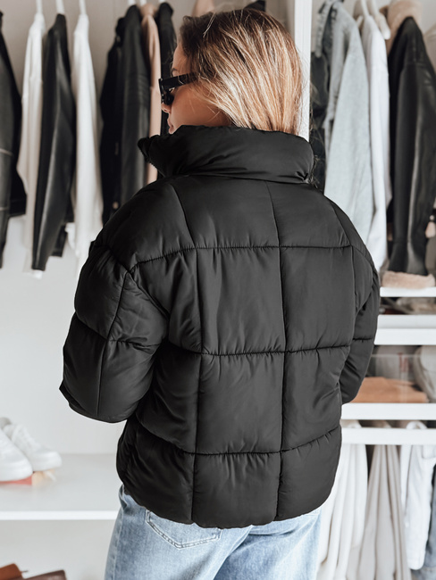 Kurtka damska zimowa krótka pikowana VIBEGIRL czarna Dstreet TY4948