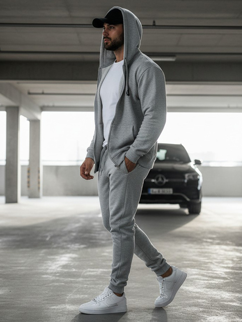 Spodnie męskie dresowe szare Dstreet UX2623