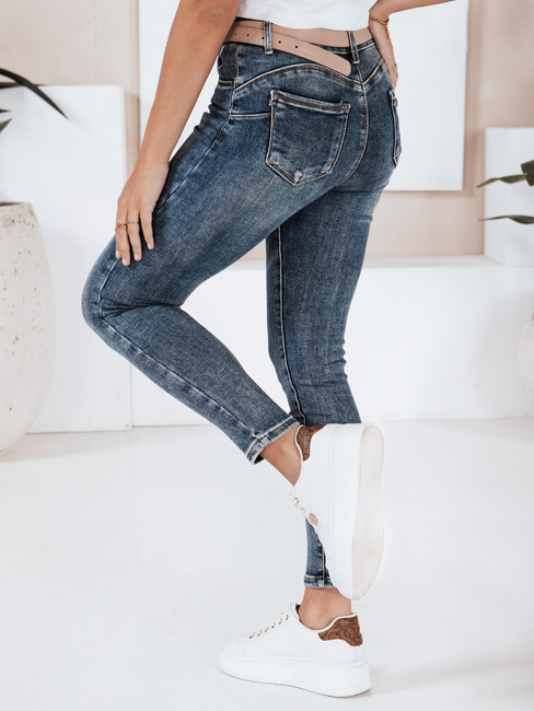 Jeansy damskie skinny granatowe Dstreet UY2818