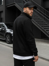Bluza męska rozpinana bez kaptura czarna BX4110