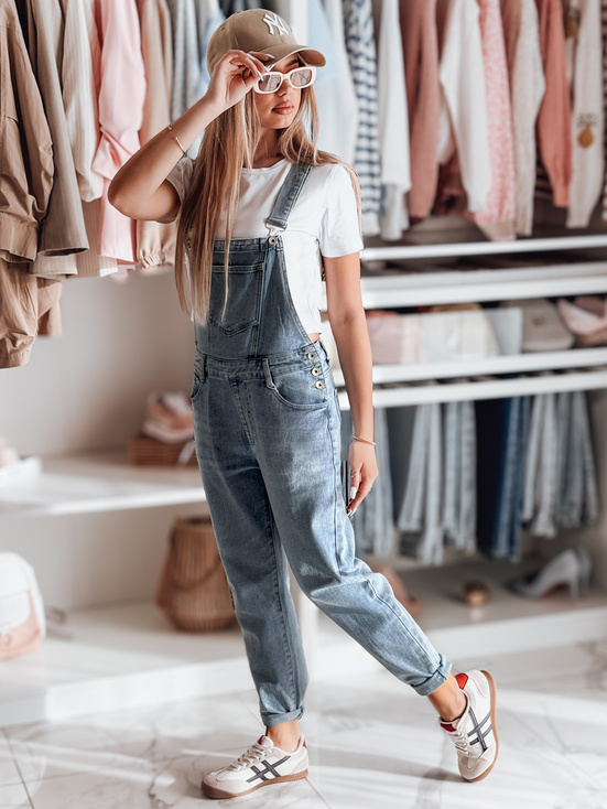 Ogrodniczki damskie jeansowe OVERALL niebieskie Dstreet UY2499