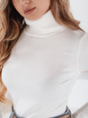 Damski sweter z golfem VANORIA biały Dstreet MY2491