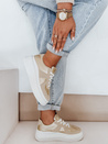 Sneakersy damskie na platformie MODNIKKI złote Dstreet ZY1004