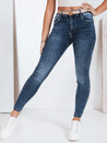Spodnie jeansowe damskie skinny niebieskie Dstreet UY2791