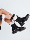 Botki damskie LUXIBOOTS na platformie czarne Dstreet ZY1020