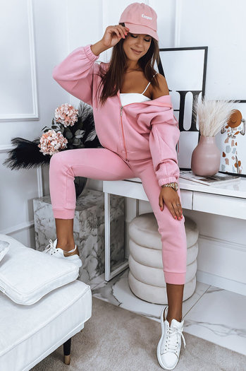 Komplet dresowy damski AMILIA PREMIUM różowy Dstreet AY0743