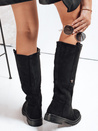 Kozaki damskie zamszowe czarne Dstreet ZY1159