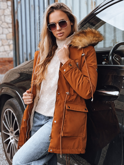 Parka damska STELLA kamelowa Dstreet TY3182