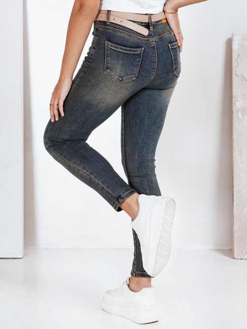 Jeansy damskie skinny granatowe Dstreet UY2825