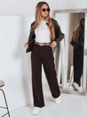 Jeasny dasmkie wide leg brązowe Dstreet UY2842