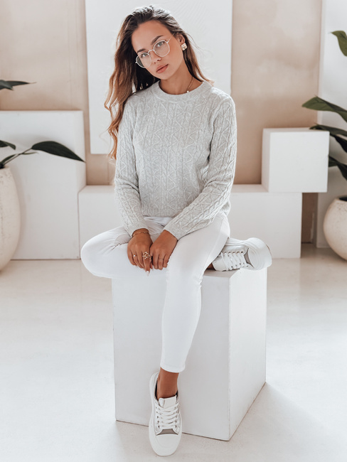 Damski sweter BRAVINA szary Dstreet MY2528